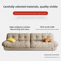 Sofá de Tela de Lujo Ligero para Sala de Estar, Estilo Moderno y Minimalista, Dos Plazas en Forma de L, para Apartamentos Pequeños, Desmontable y Lavable