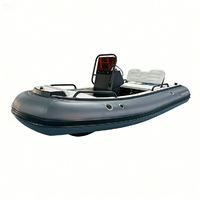 Bateau semi-rigide (RHIB) de 3,9 m à coque en aluminium, gonflable, en PVC Mehler, pour 6 personnes, avec console de luxe, idéal pour les relevés, fabriqué en Chine, faible MOQ
