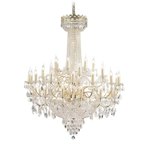 Luxury luxury plafoniere oro con candela hotel hall impero K9 lampada a sospensione <span class=keywords><strong>lampadario</strong></span> royal - Product Image 1