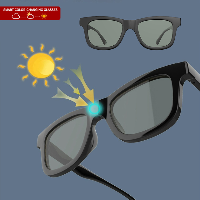 2025 New UV400 Polarized Men's Smart Photochromic Sunglasses TR90 Frame for Sport Fishing Outdoor Driving 0.1S Response Time