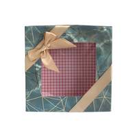 Carton rigide de boîte-cadeau blanche carrée décorative de Noël avec options de stratification mate et brillante de fenêtre transparente