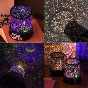 เครื่องฉายดาวสตาร์มาสเตอร์ แสงไฟกลางคืน รูปทรงกลม ใช้พลังงานจาก USB ปุ่มควบคุมแบบแมนนวล ดีไซน์ลายดาวเคราะห์ - Product Image 3