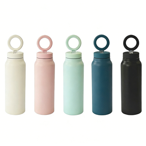 Bouteille d'eau portable en acier inoxydable 304 avec logo personnalisé, colorée, avec support magnétique pour téléphone, idéale pour les sports nautiques - Product Image 6