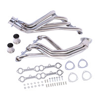 Collecteurs d'échappement longs exclusifs transfrontaliers en acier inoxydable pour Chevrolet Corvette C2 C3 V8 305 327 350 (1963-1982)