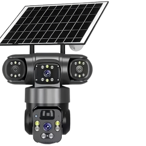 High Definition Wide Angle Waterproof Durable QL20 Triple View Security <b>Camera</b> For Outdoor Home Shop Monitoring - Product Image 1
