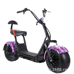 Scooter électrique à pédales <span class=keywords><strong>Leon</strong></span> 1000W Citycoco 2 roues grande moto vitesse unique 60V cadre en acier scooter électrique Tube batterie - Product Image 3