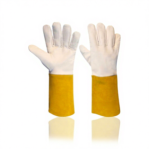 Gants de sécurité en cuir Holy Signs, 14 pouces, manchette droite, antidérapants, résistants à l'abrasion, gants de travail polyvalents - Product Image 1