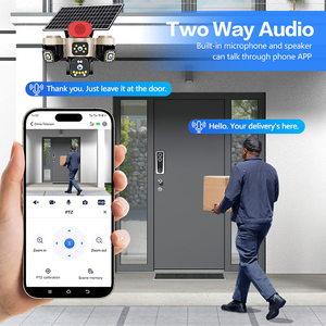 Caméra IP PTZ solaire 4G à prix de gros, 16MP, 4 objectifs, 4 écrans, suivi automatique, <span class=keywords><strong>alarme</strong></span> vocale, caméra de sécurité extérieure CCTV, approvisionnement en gros - Product Image 5
