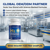 Complément d'hydrogène actif H2 sous marque privée – Comprimés d'hydrogène moléculaire pour le biohacking et la récupération des performances
