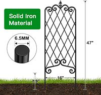 Clôture de jardin en métal inoxydable pour plantes grimpantes, roses et clématites, décorative pour cours hautes