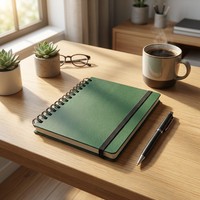 Carnet à spirale personnalisé avec bande élastique, bloc-notes pour journal intime quotidien
