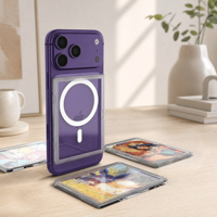 Support de téléphone magnétique puissant pour cartes à collectionner avec étui de protection anti-rayures pour cartes de jeu