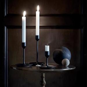 LANJO Ensemble de 3 bougeoirs de luxe en fer, faits à la main, durables et sans gouttelettes - Décoration d'intérieur pour anniversaire, Saint-Valentin et mariage - Product Image 6