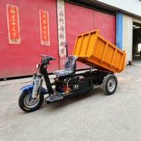 Mini-dumper électrique à charge lourde de 2000 kg avec essieu arrière à insertion directe intégrée, moteur DC 4000 W, transporteur minier pour tunnel minier