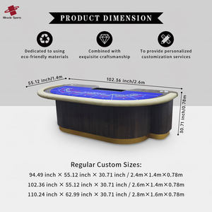 Gran oferta, mesa de Baccarat de lujo, diseños de fieltro, Casino profesional, Hotel, salas de póquer, noches de póquer <span class=keywords><strong>VIP</strong></span>, mesas de Mahjong de juego - Product Image 3