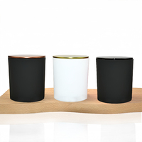 Vente en gros de pots à bougies en verre de luxe de 200 ml, 320 ml, 8 oz, 10 oz avec boîte pour la maison