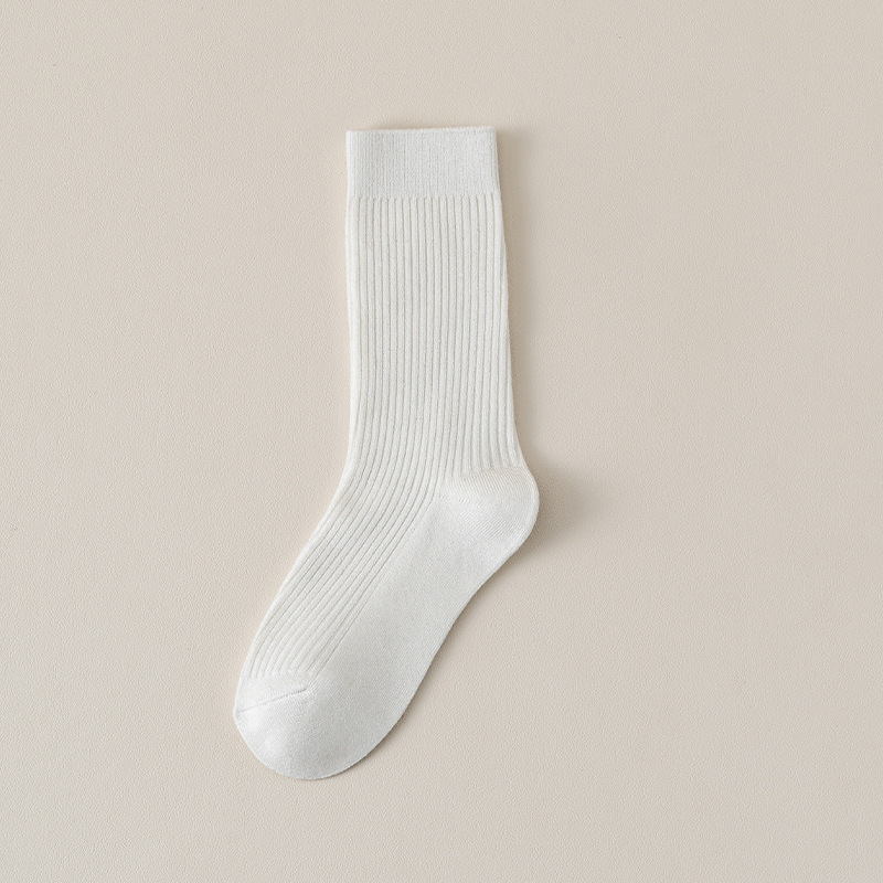 White-6 wool-double needle pile-mens and womens