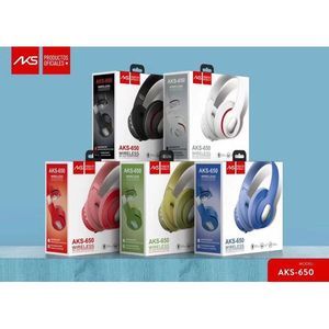 AKS AKS-650 Auriculares inalámbricos Bluetooth con sonido estéreo para juegos y música - Product Image 1