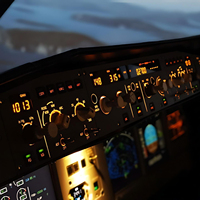 Simulation de vol complète pour simulateur de cabine de pilote d'avion civil A320