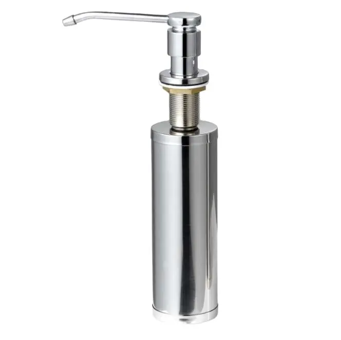 Factory price wholesale 304 stainless steel brushed soap dispenser for kitchen