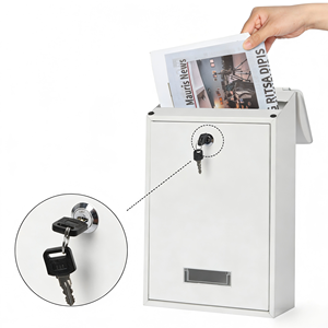 Buzón <span class=keywords><strong>de</strong></span> sugerencias <span class=keywords><strong>de</strong></span> <span class=keywords><strong>la</strong></span> marca ZKJ, origen Zhejiang, con cerradura, para montaje en pared, para quejas, informes, <span class=keywords><strong>opiniones</strong></span>, para escuelas y empresas. - Product Image 5