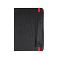 Cuaderno de Cuero PU con Bolsillo para Bolígrafo, Hecho a Mano, Tamaño A5, con Logotipo Personalizado, Agendas A5