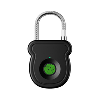 Cadenas intelligent à empreinte digitale avec déverrouillage par code Morse, alimentation d'urgence Type-C, alerte de batterie faible, compact et portable pour une utilisation multi-scénarios