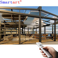 Puits de lumière électrique coulissant en aluminium pour système de pergola Green House Sun Room