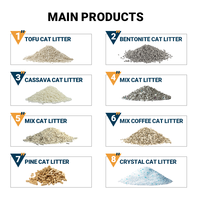 Produits les plus vendus 2024 litière pour chat bentonite avec parfum litière pour chat bentonite de haute qualité litière pour chat bentonite parfumée