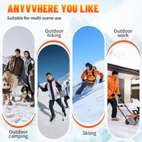 Chaussettes thermiques chauffantes rechargeables, contrôlables par application, lavables, pour la chasse, le ski, le cyclisme, le camping en plein air