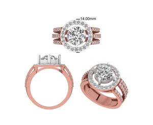 Lab Grown 0,75 Quilates Plateado Corte ovalado IGI Certificado Anillo de compromiso de lujo Alianza DE BODA económica para su idea de regalo - Product Image 2