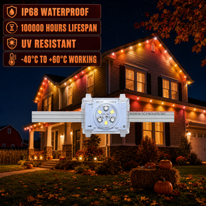 Lumières ponctuelles extérieures permanentes à 6 LED RGBW changeantes de couleur 48V, étanches IP68, éclairage de décoration de Noël - Product Image 1