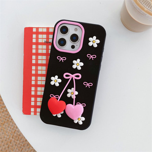 Funda de Silicona Lichicase con Diseño 3D de Corazón, Lazo y Flor para Tecno Spark Go3 Spark 50, Accesorios para Teléfono Móvil - Product Image 5