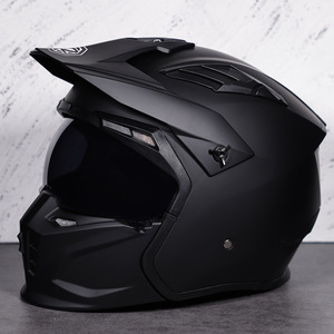 Casque de moto d'été Homme Femme Retro <span class=keywords><strong>Street</strong></span> <span class=keywords><strong>Fighter</strong></span> Combination Four Seasons Half Helmet full Helmet - Product Image 4