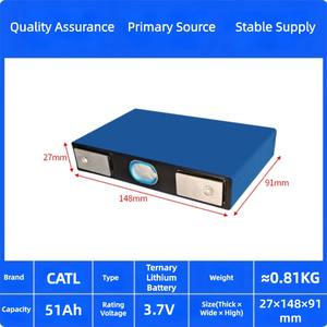 3.7v 51a रिचार्जेबल बैटरी, सौर ऊर्जा भंडारण/आरवी पावर के लिए प्रमाणित - Product Image 2
