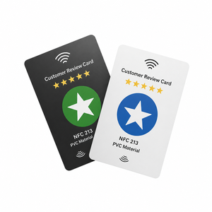 Thẻ NFC PVC chất lượng cao, chống nước, lập trình được, tùy chỉnh theo yêu cầu, bán buôn từ nhà máy, thẻ đánh giá màu trắng có logo - Product Image 4