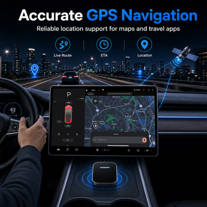 Boîtier de voiture sans fil RhythmWireless, compatible CarPlay et Android Auto, téléchargement d'applications, navigation en ligne 4G eSIM pour Tesla - Product Image 4
