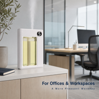 Mini humidificateur ultrasonique EL045 en gros avec diffuseur d'arômes et boîte colorée pour l'hôtellerie et la maison
