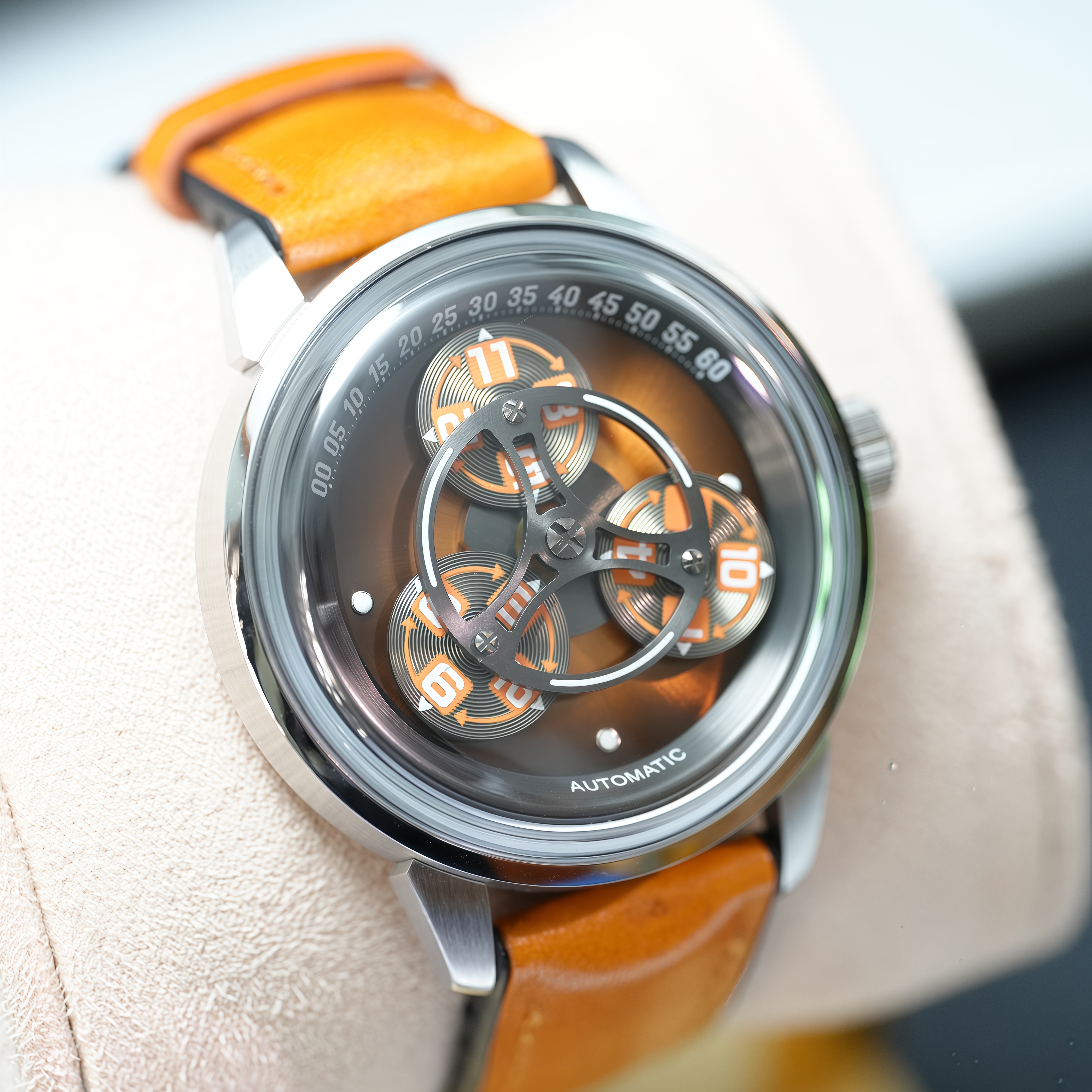 Orange---Arrow three wheel dial