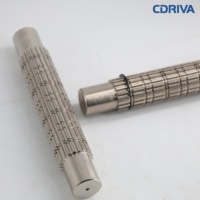 Polea de sincronización de acero inoxidable personalizada con eje moleteado y brida, multifunción, OEM, para maquinaria industrial