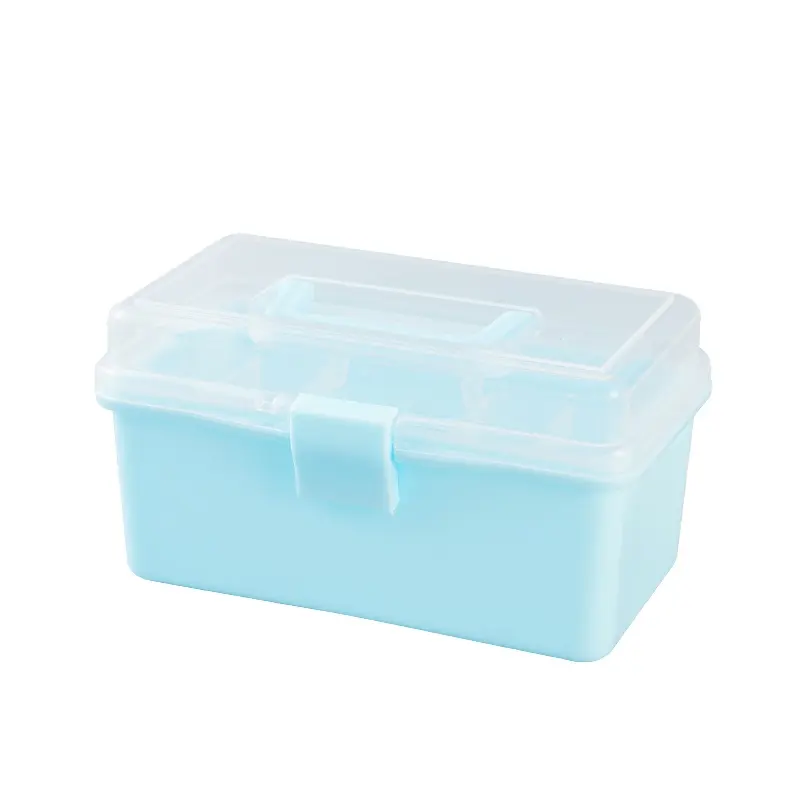 Grosir murah plastik multilapis Pp perlengkapan seni plastik kotak alat penyimpanan dengan harga rendah