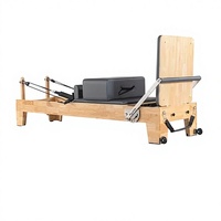 Lit de Pilates en bois de chêne personnalisable - Lit d'entraînement portable pour studio de yoga, salle de sport, usage domestique