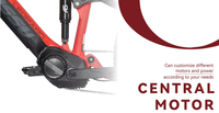 Pour frein à disque hydraulique moteur central 48V E-Mtb Suspension complète descente Bafang M600 500 Watt VTT électrique hommes