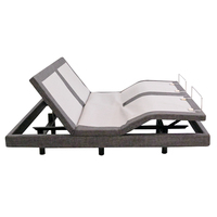 Cadre de lit réglable Lit intelligent Twin XL Base de lit rembourrée avec massage Pied et tête ergonomiques Double ports USB
