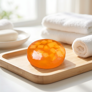 Jabón en Barra con Enzimas de Papaya para Piel Grasa, Limpieza Profunda Facial, Hecho en Taiwán, Jabón Sólido Transparente con Trozos Naturales de Papaya - Product Image 3