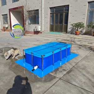 Bassin à poissons transparent mobile pour koïs, portable, pliable, pour jardin extérieur, <span class=keywords><strong>aquarium</strong></span> en PVC pour tortues et poissons - Product Image 3