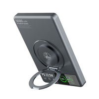 Offre Spéciale – Batterie Externe Magnétique Sans Fil en Alliage d'Aluminium 10000mAh avec Charge Rapide PD22.5W, Écran TFT et Support Intégré Semi-Solide