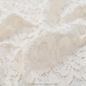 Gaun pernikahan bunga katun nilon renda Prancis terbaru kain rajutan ringan lembut nyaman warna dapat disesuaikan - Product Image 5