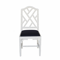 Chaise Chippendale de style Hamptons moderne, meubles en bois de bambou colorés pour salle à manger, cuisine, villa - pour les fêtes de mariage