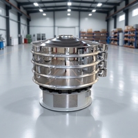 Hocheffiziente Rotations-Vibrationssiebmaschine Automatisches Kreisförmiges Vibrationssieb für Lebensmittelqualität Pulversiebung